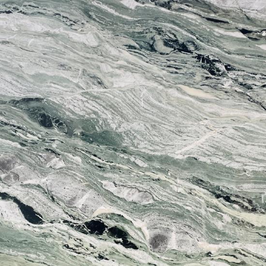 Cold Spring Quartzite close-up - green quartzite surface with natural veining